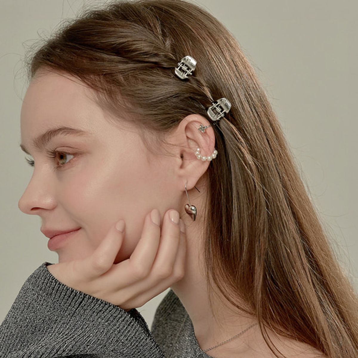 베스티(BESTY) 그레이스 펄 이어커프 (Grace Pearl Earcuff)