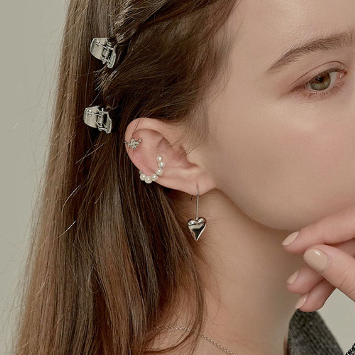 베스티(BESTY) 그레이스 펄 이어커프 (Grace Pearl Earcuff)
