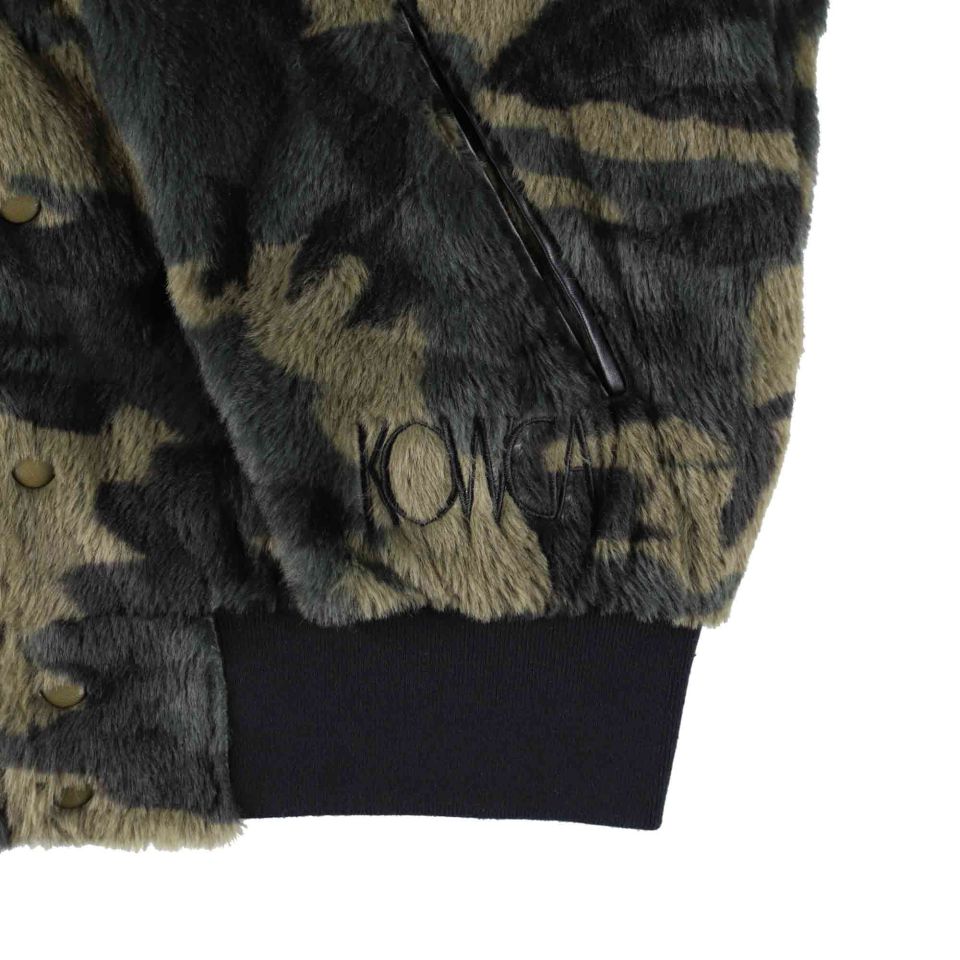 MUSINSA公式 | KOWGA CAMO FUR STADIUM JACKET