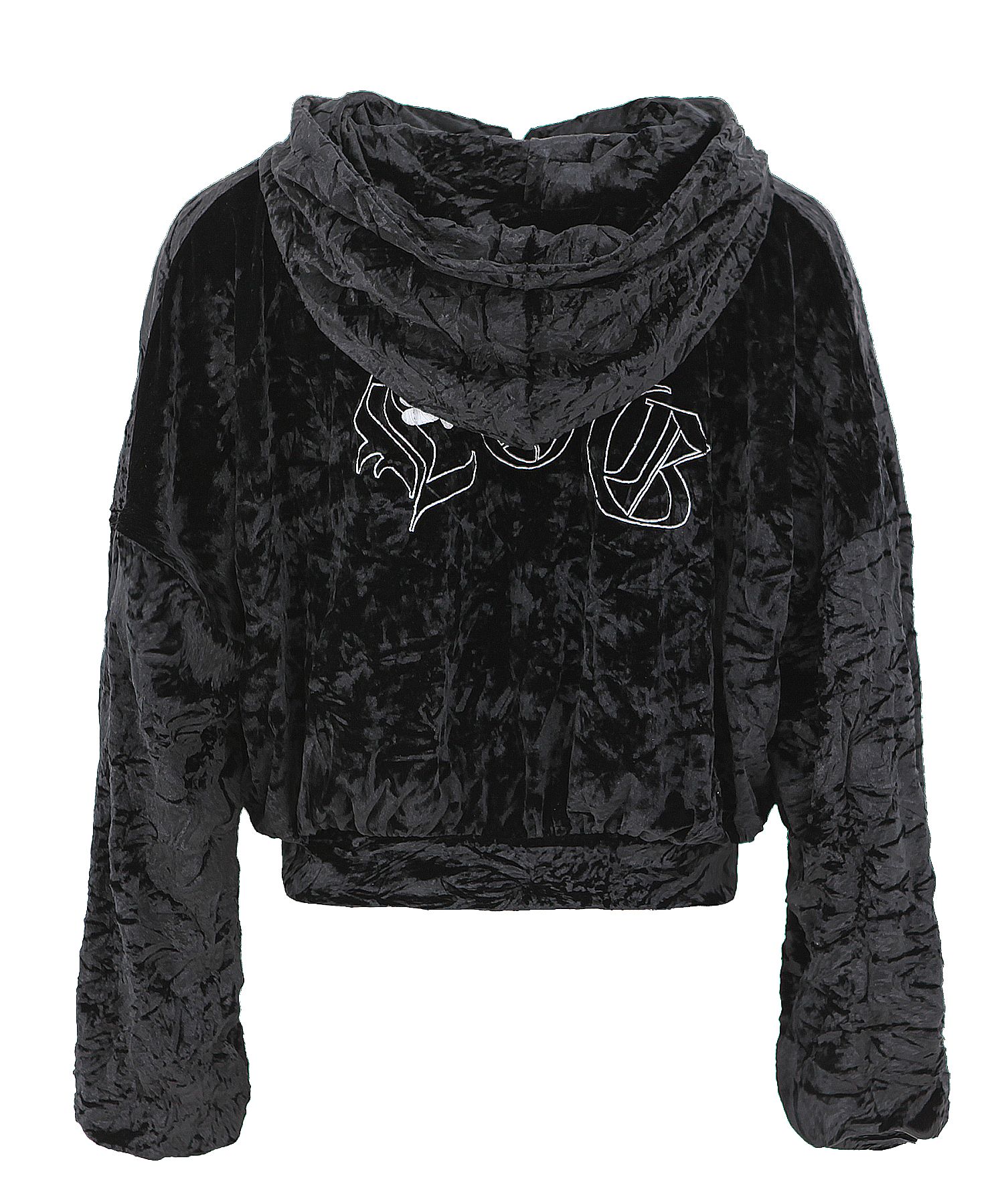 ◆PLASMA SPHERE◆ Rumple Jumper Black PS22SSJP MUSINSA | PLASMA SPHERE FLY HOOD JUMPER IN BLACK (Velvet