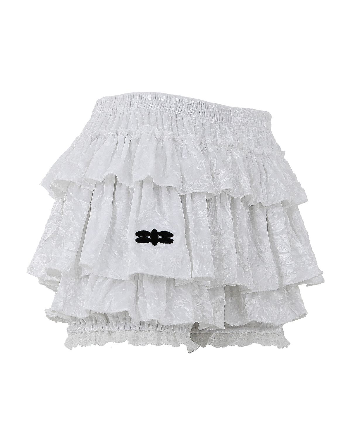 플라즈마스페어(PLASMA SPHERE) SWAN SKIRT IN WHITE (벨벳 캉캉 스커트)