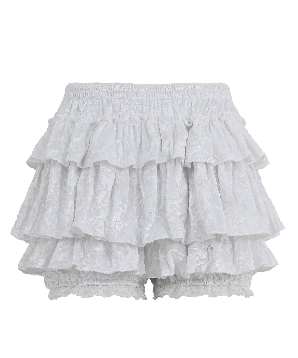 플라즈마스페어(PLASMA SPHERE) SWAN SKIRT IN WHITE (벨벳 캉캉 스커트)