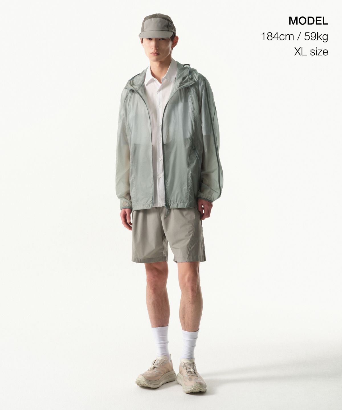 무신사 스탠다드(MUSINSA STANDARD) [시티 레저] 에어웨이트 시어 윈드브레이커 재킷 [클라우디 블루]