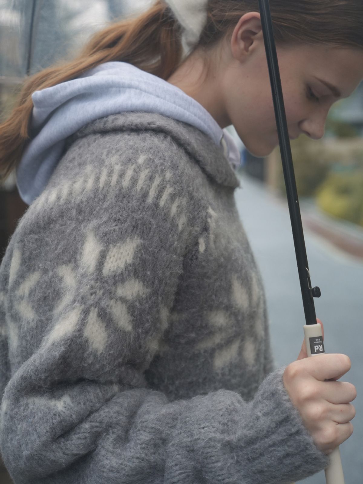 리엘(RE L) [8th] Snowball knit cardigan (gray)