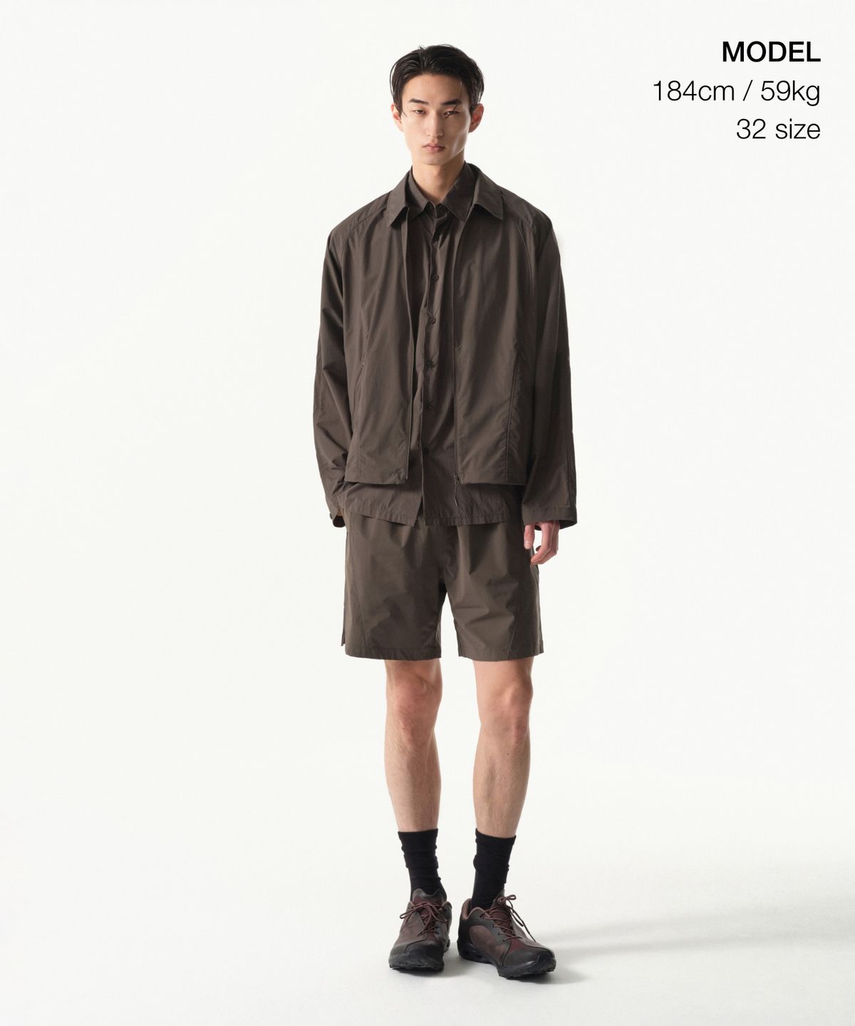 무신사 스탠다드(MUSINSA STANDARD) [시티 레저] 밴딩 쇼츠  [브라운]