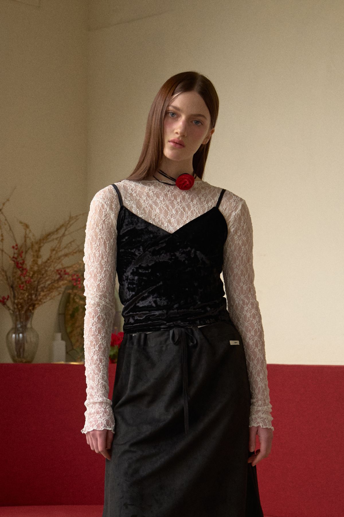 레터리(LETERIE) LR LACE LAYERED LONG SLEEVE_WHITE