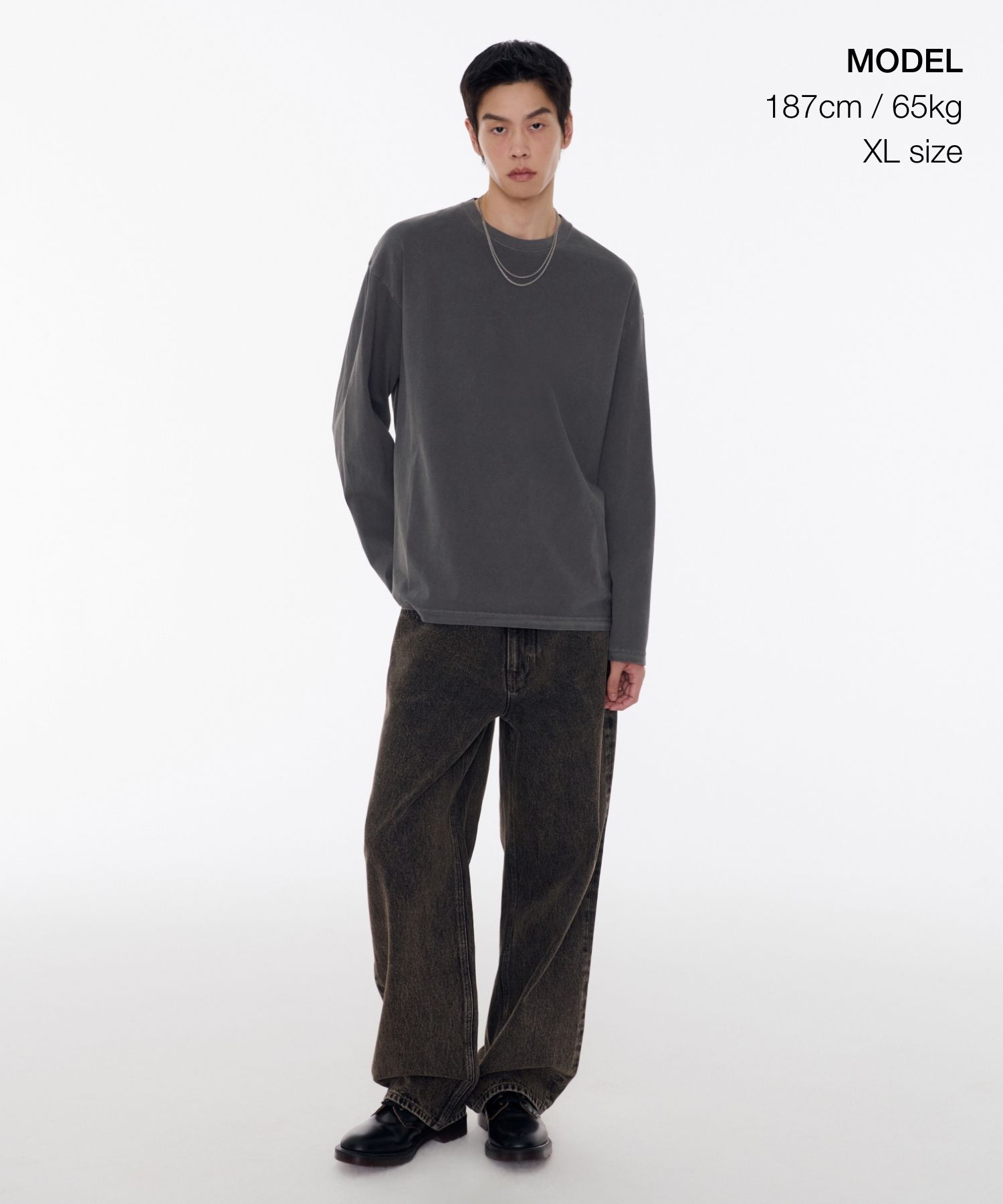 ★MUSINSA STANDARD★ Relaxed pigment shirt navy MMDSH501-NA ☆MUSINSA STANDARD☆ Relaxed pigment shirt navy MMDSH501-NA