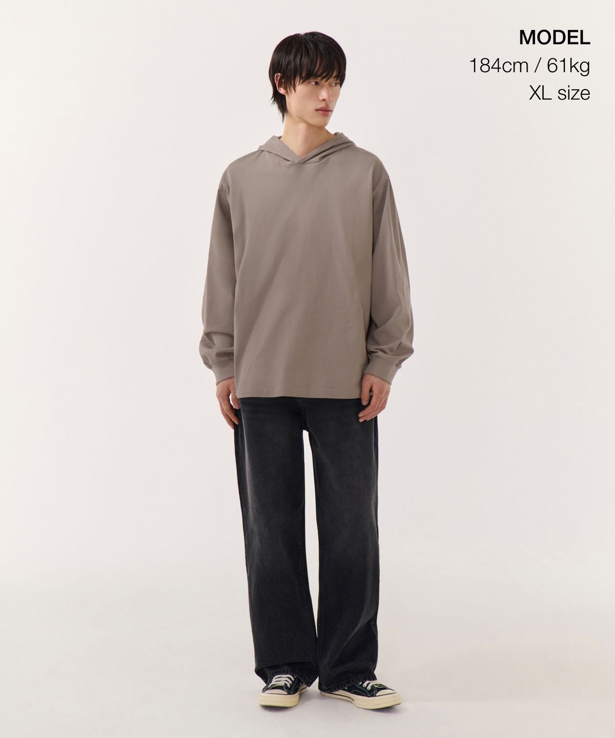 무신사 스탠다드(MUSINSA STANDARD) 후디드 긴소매 티셔츠 [토프]