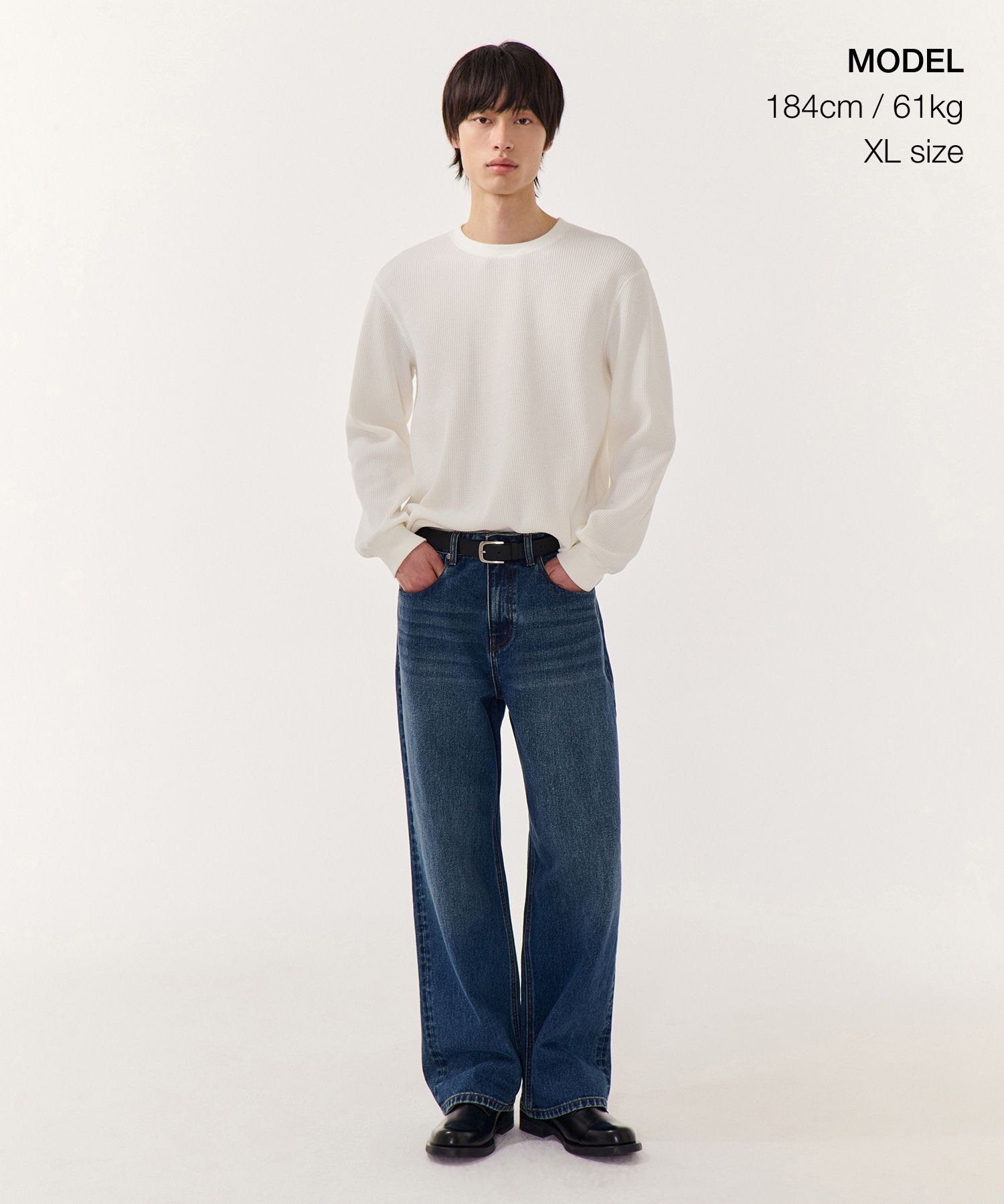 Tシャツ・カットソー *MUSINSA STANDARD* Waffle Basic Crew Neck Long Sleeve T-Shir MUSINSA | MUSINSA STANDARD Waffle Basic Crew Neck Long