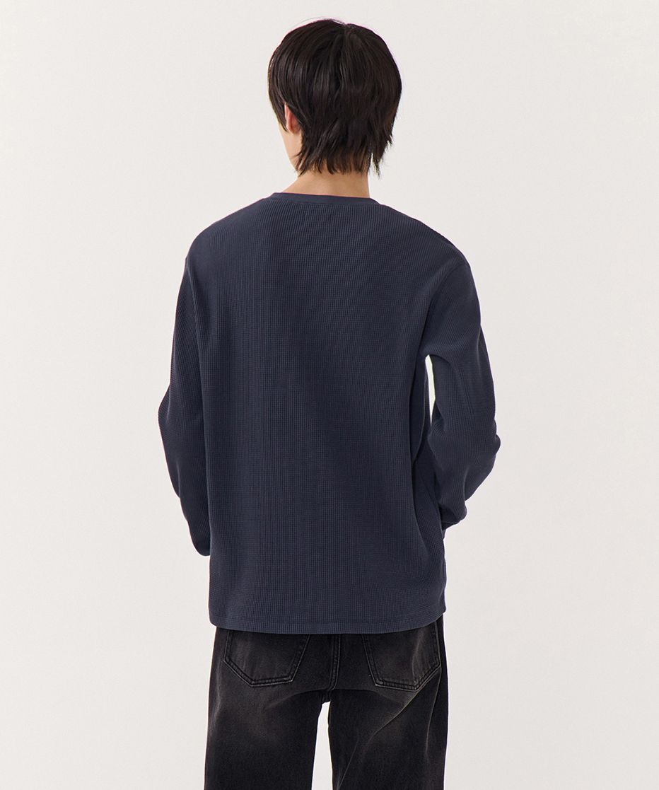 Tシャツ・カットソー *MUSINSA STANDARD* Waffle Relaxed Crew Neck Long Sleeve T-Sh MUSINSA | MUSINSA STANDARD Waffle Relaxed Crew Neck Long