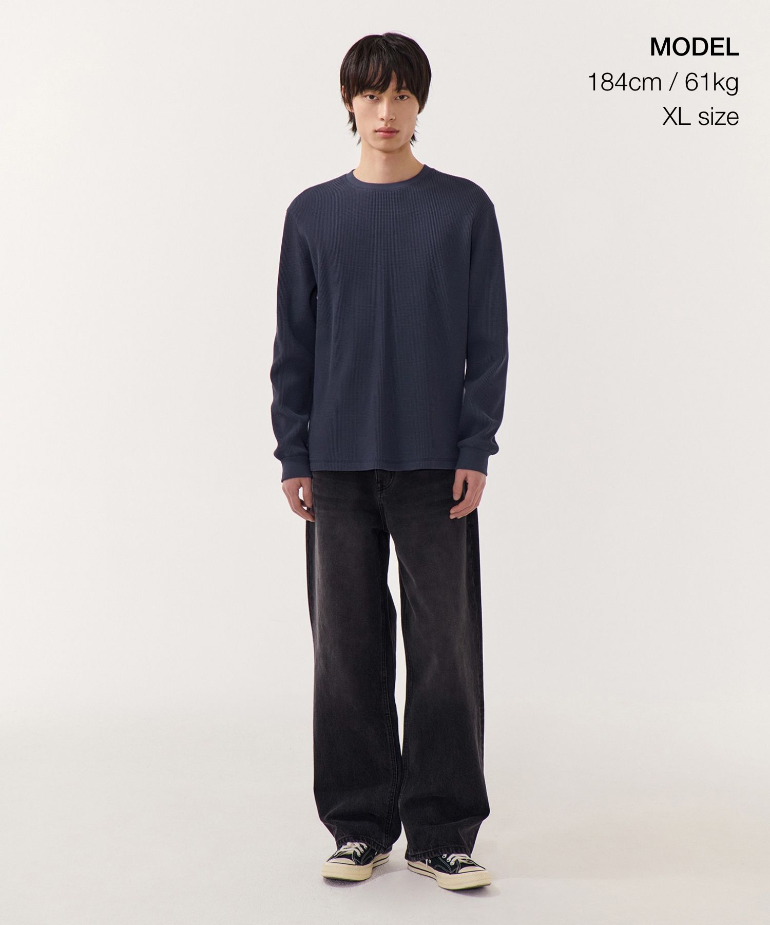 Tシャツ・カットソー *MUSINSA STANDARD* Waffle Basic Crew Neck Long Sleeve T-Shir MUSINSA | MUSINSA STANDARD Waffle Basic Crew Neck Long