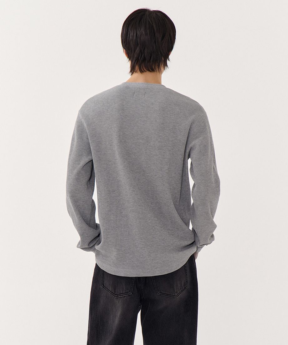 Tシャツ・カットソー *MUSINSA STANDARD* Waffle Basic Crew Neck Long Sleeve T-Shir MUSINSA | MUSINSA STANDARD Waffle Basic Crew Neck Long