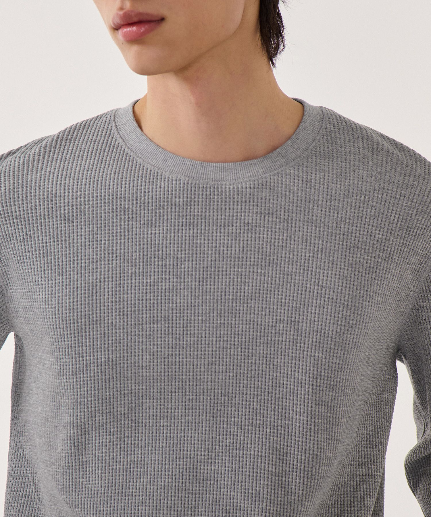 Tシャツ・カットソー *MUSINSA STANDARD* Waffle Relaxed Crew Neck Long Sleeve T-Sh MUSINSA | MUSINSA STANDARD Waffle Relaxed Crew Neck T-Shirt