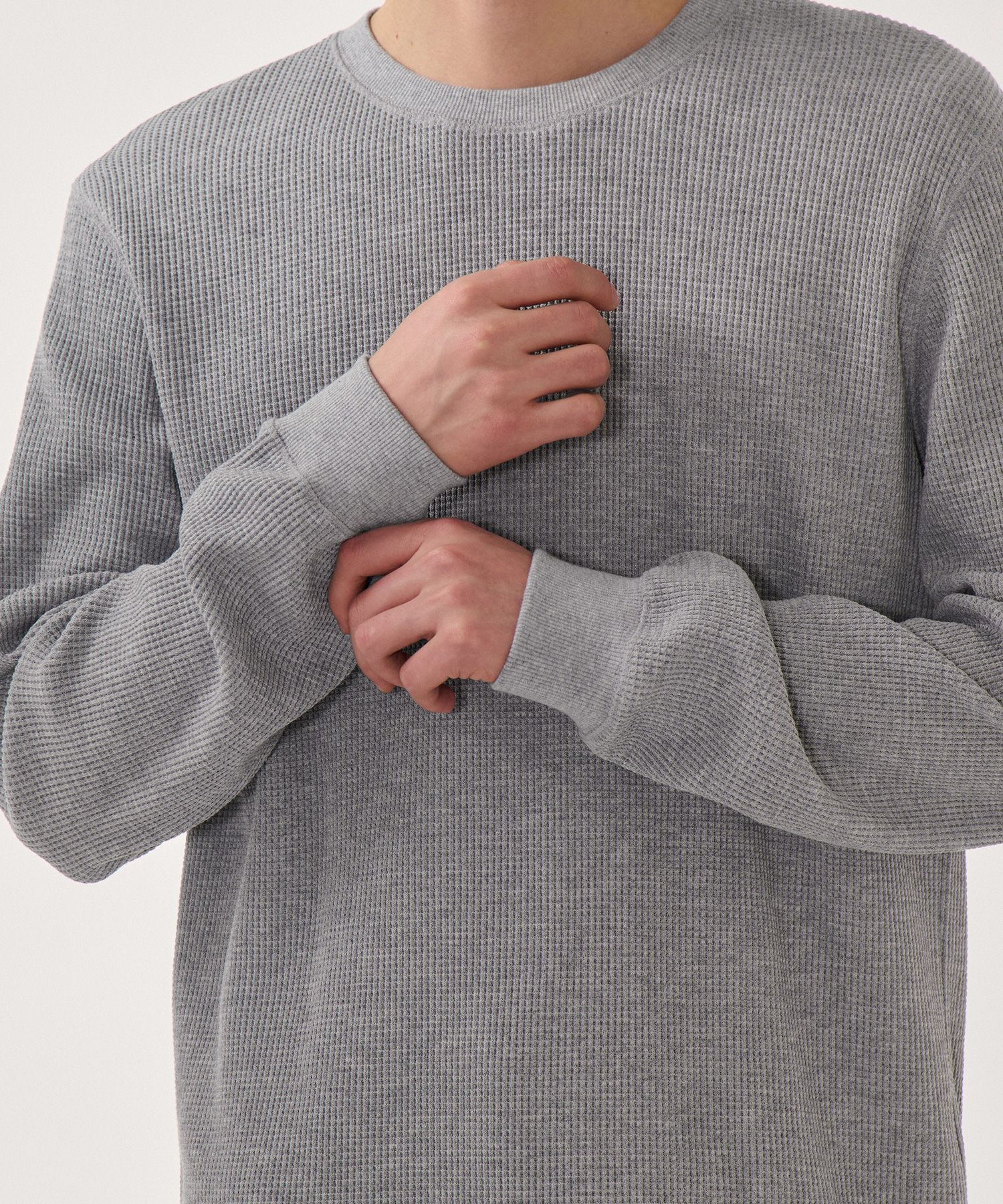 Tシャツ・カットソー *MUSINSA STANDARD* Waffle Basic Crew Neck Long Sleeve T-Shir MUSINSA | MUSINSA STANDARD Waffle Basic Crew Neck Long