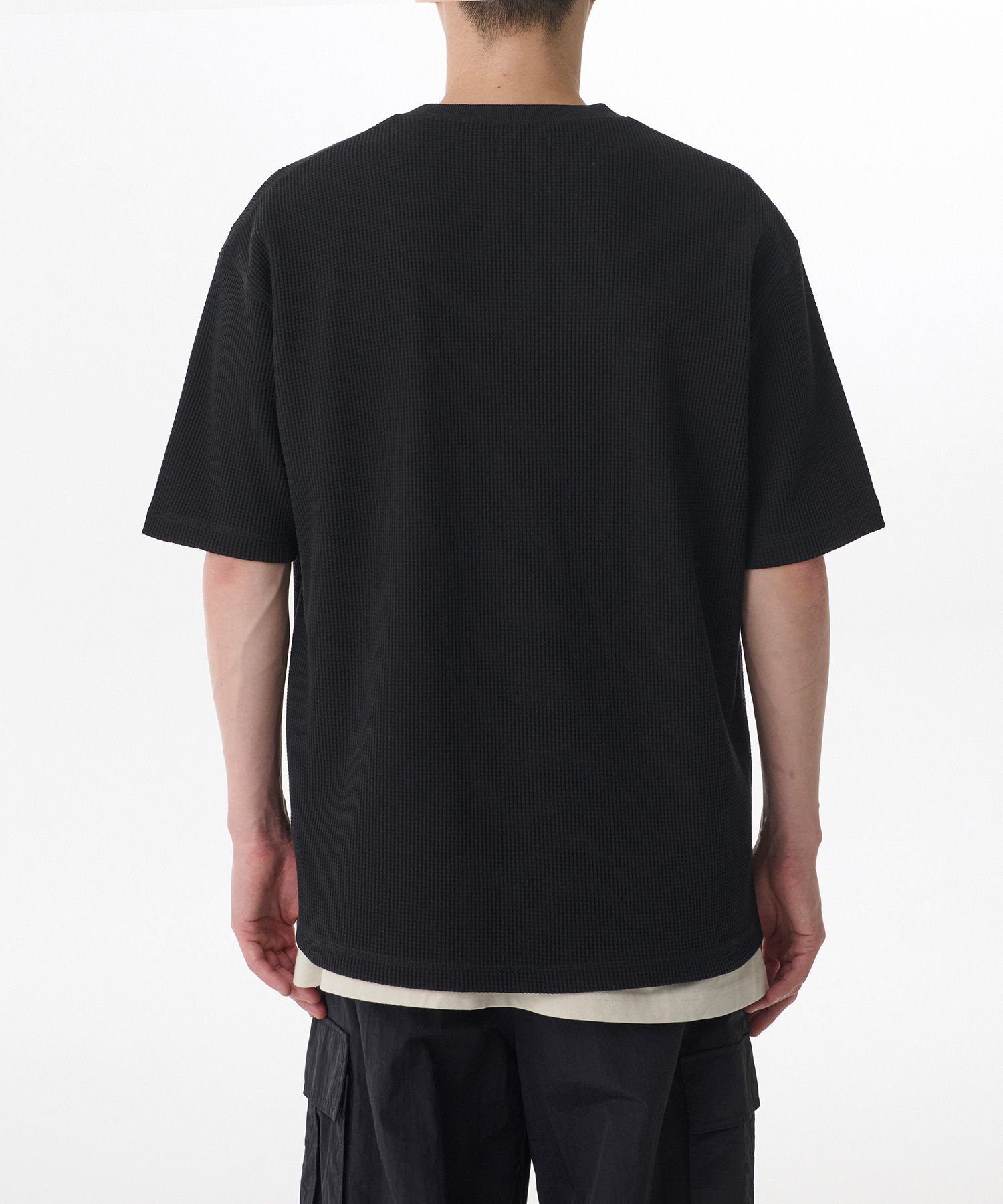 MUSINSA | MUSINSA STANDARD Waffle Relaxed Crew Neck T-Shirt