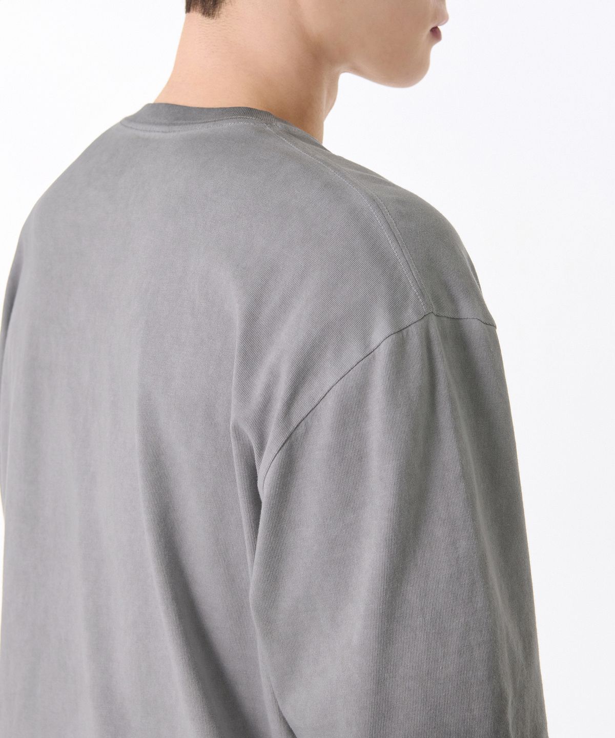 무신사 스탠다드(MUSINSA STANDARD) 루나 다잉 릴렉스드 크루 넥 티셔츠 [라이트 그레이]