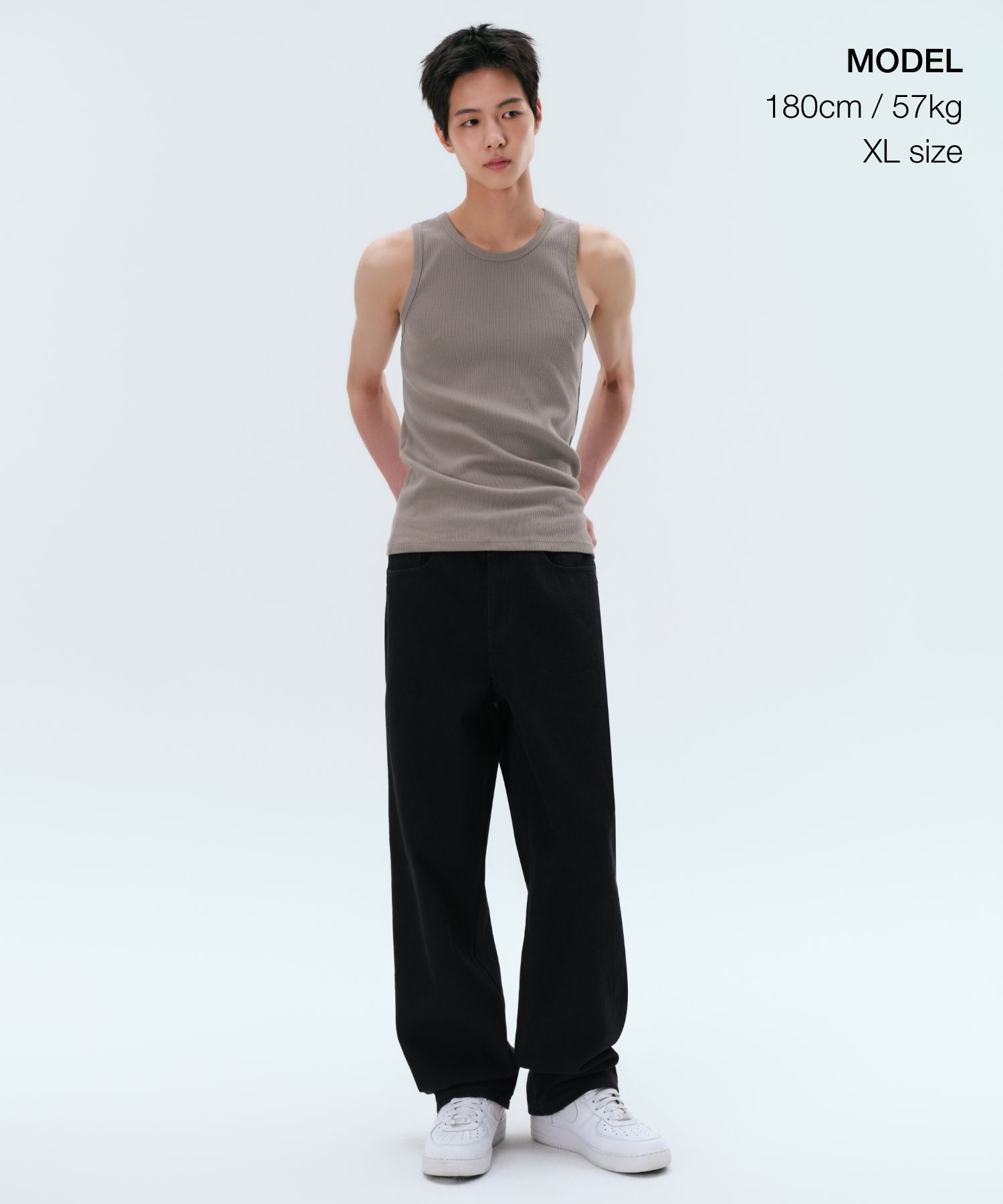 MUSINSA公式 | MUSINSA STANDARD エッセンシャルタンクトップ [トープ]