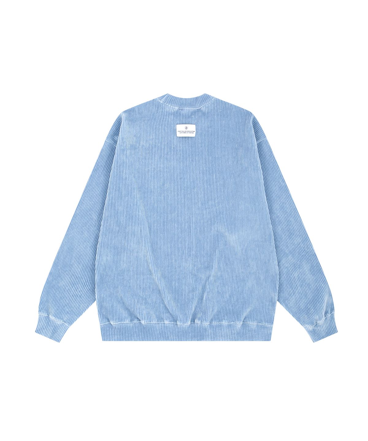 레이지지(LAZYZ) Corduroy Sweatshirt - Powder Sky