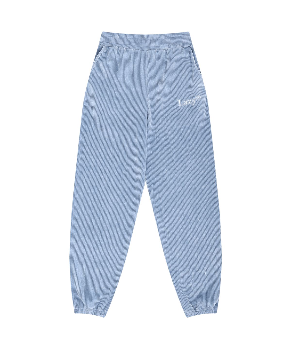 레이지지(LAZYZ) Corduroy Jogger Pants - Powder Sky