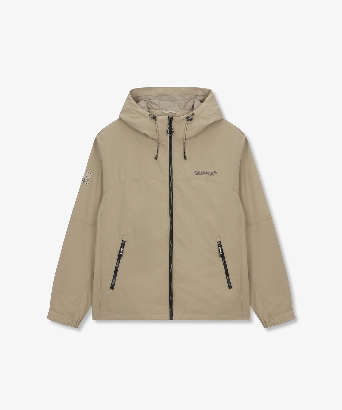 수프라(SUPRA) 베이직 립스탑 배색 2L 바람막이 (BEIGE)