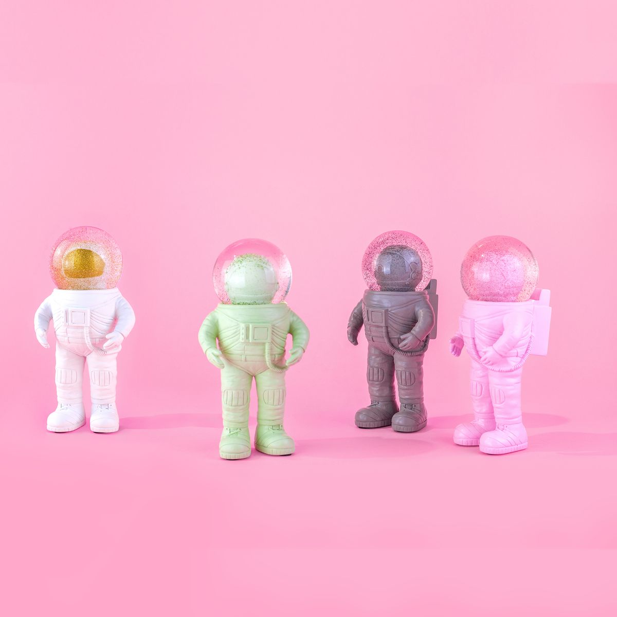 동키프로덕트(DONKEY PRODUCTS) 스노우볼 우주비행사 핑크 13cm