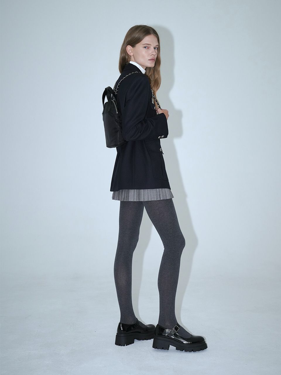 [RUE D’EUGENIE] Luna Backpack : Silver Chain MUSINSA | RUE D'EUGENIE [Silver Chain] Luna Backpack