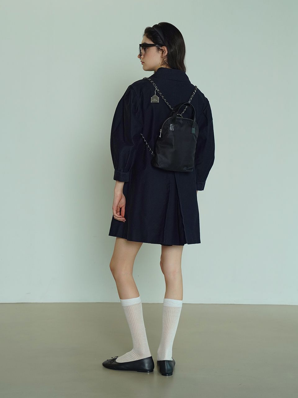 [RUE D’EUGENIE] Luna Backpack : Silver Chain MUSINSA | RUE D'EUGENIE [Silver Chain] Luna Backpack