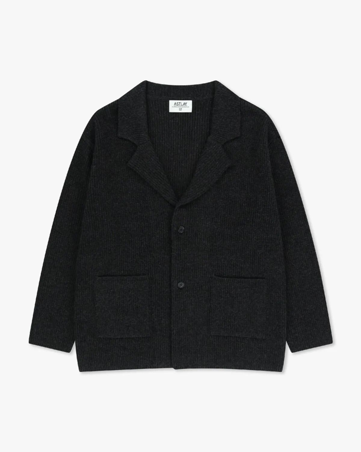 아스트레이(ASTLAY) IRIS Knit Blazer (Charcoal)