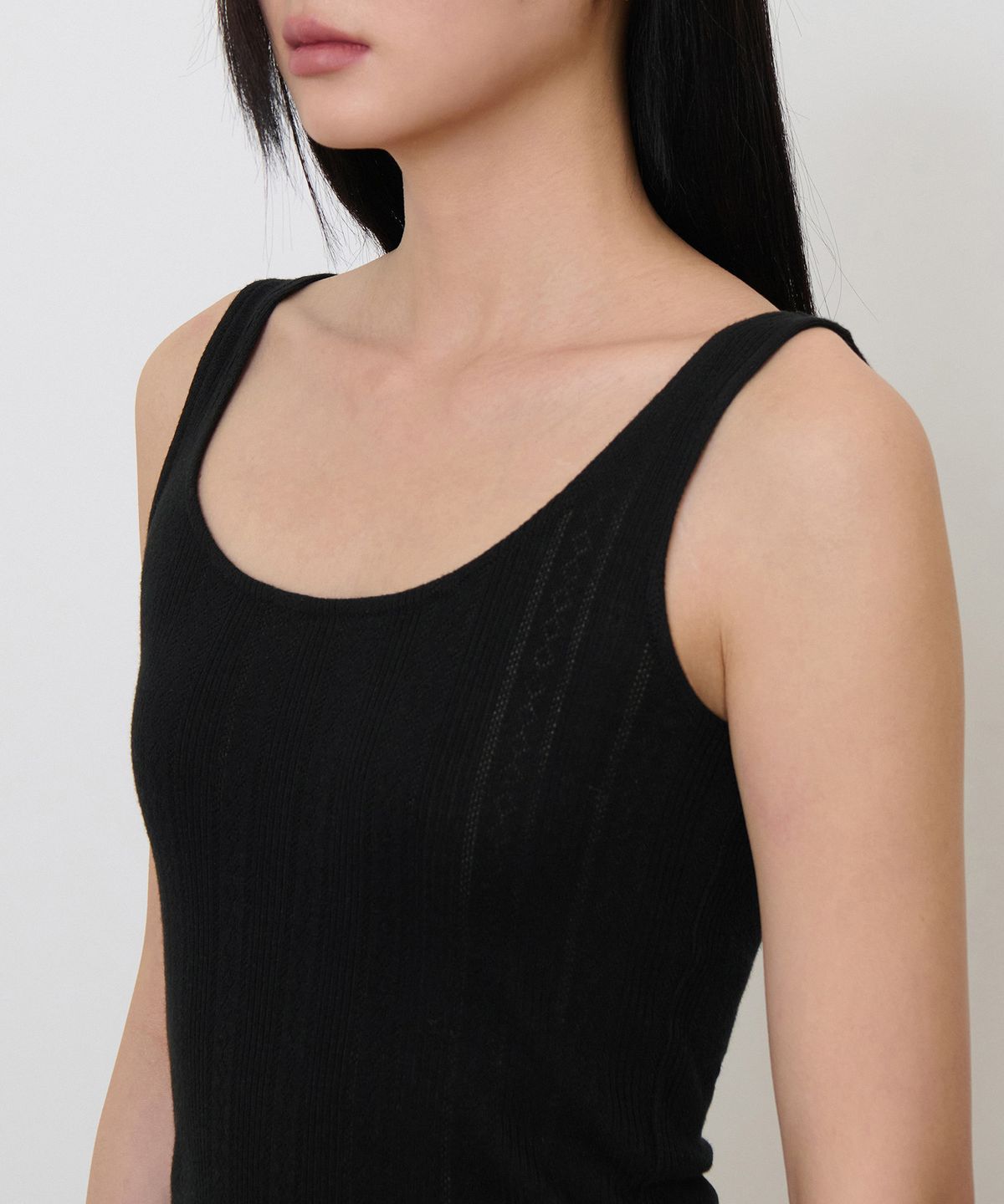 무신사 스탠다드 우먼(MUSINSA STANDARD WOMAN) 우먼즈 포인텔 탱크 탑 [블랙]