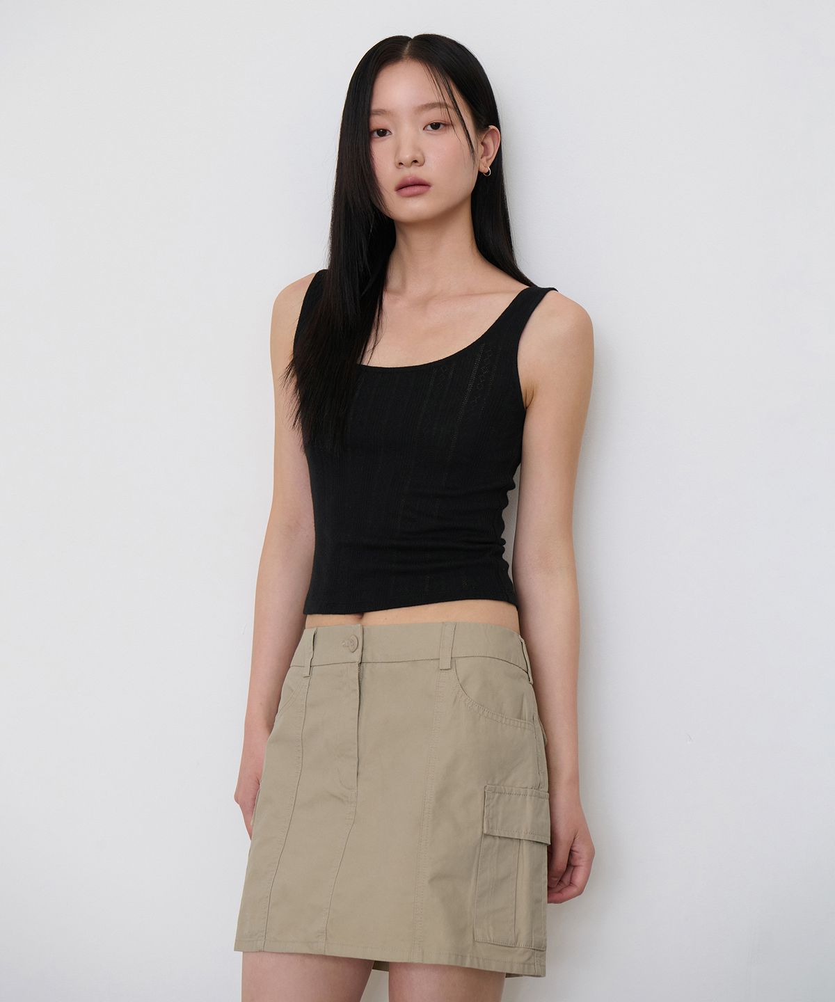무신사 스탠다드 우먼(MUSINSA STANDARD WOMAN) 우먼즈 포인텔 탱크 탑 [블랙]