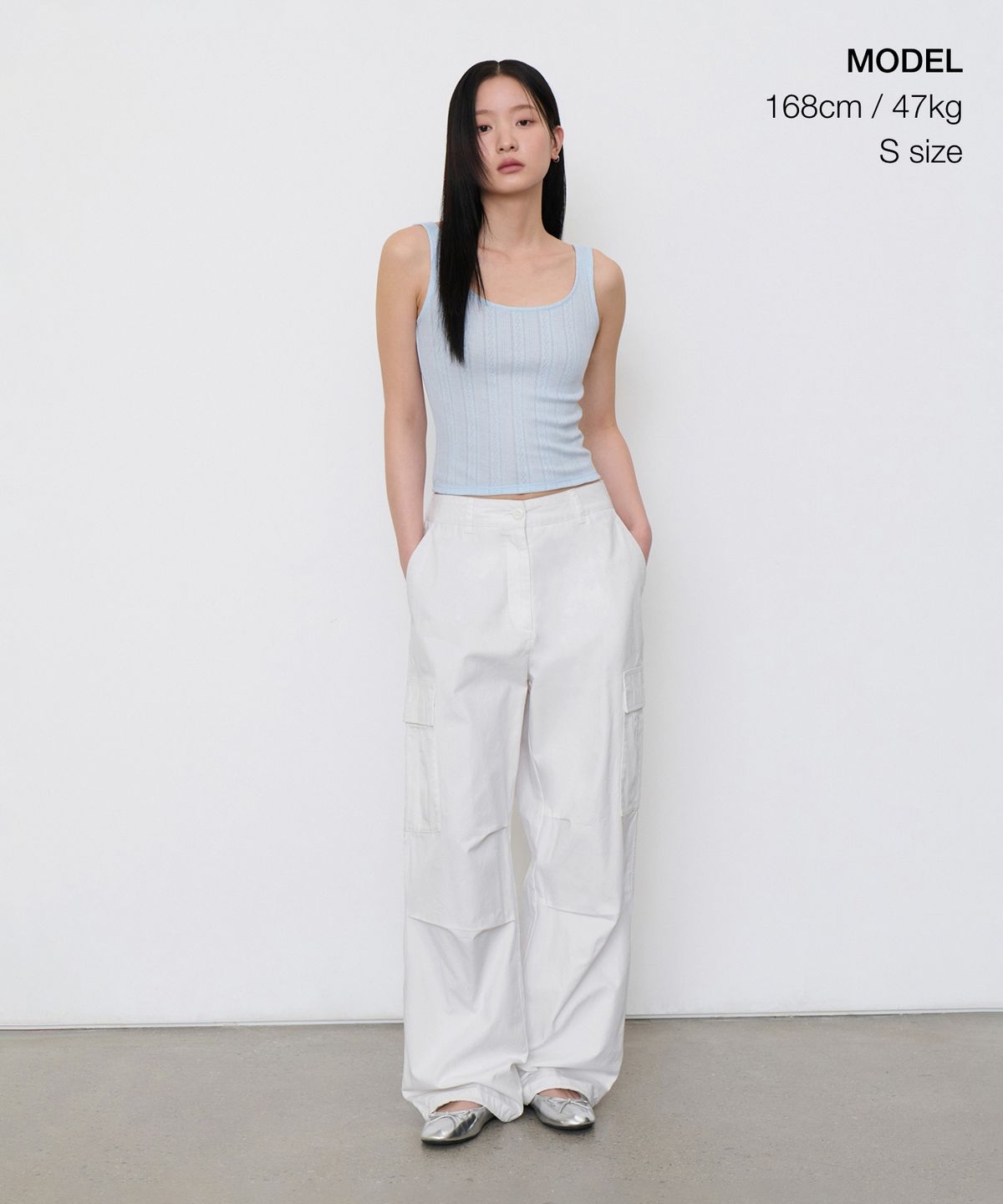 무신사 스탠다드 우먼(MUSINSA STANDARD WOMAN) 우먼즈 포인텔 탱크 탑 [스카이 블루]