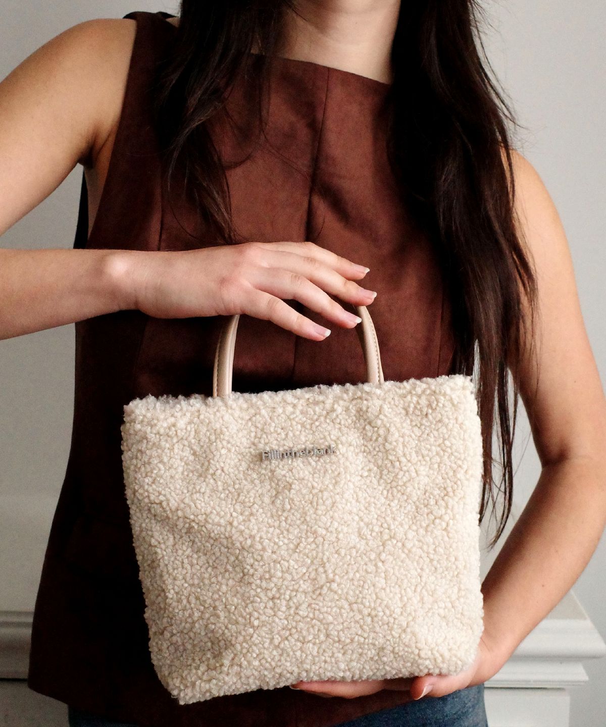 필인더블랭크(FILLINTHEBLANK) Sunday Tote Bag (furry)(beige)