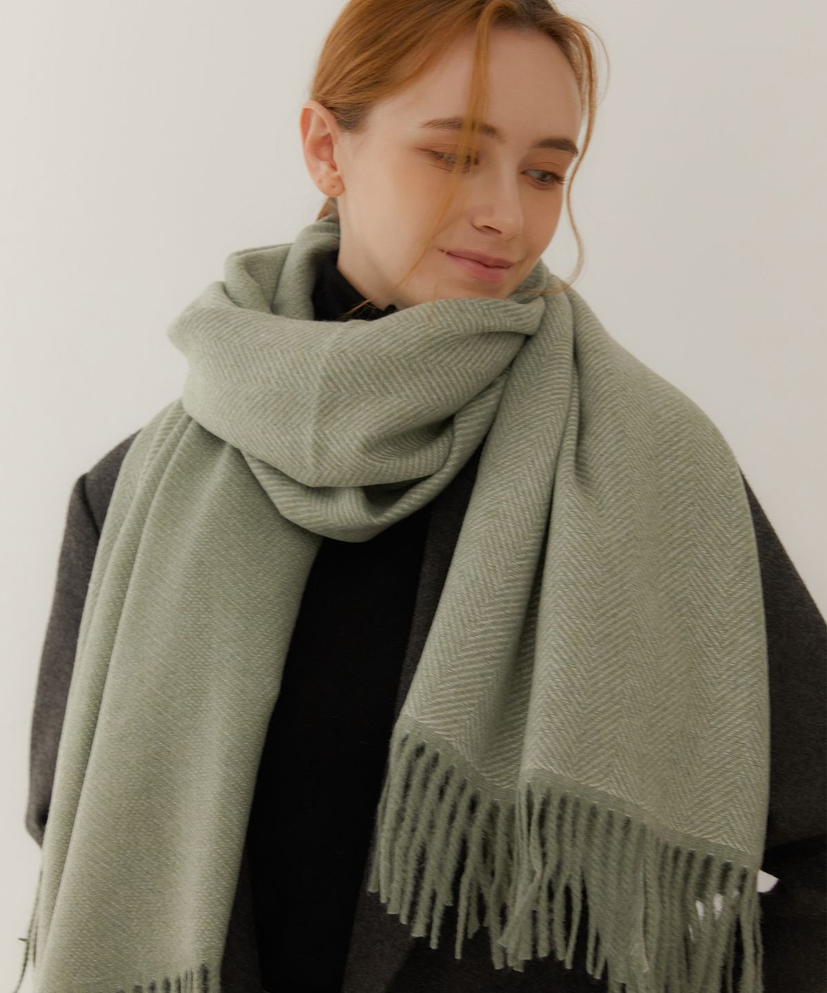 바스카라(VASCARA) Herringbone Two Tone Muffler (2Colors)