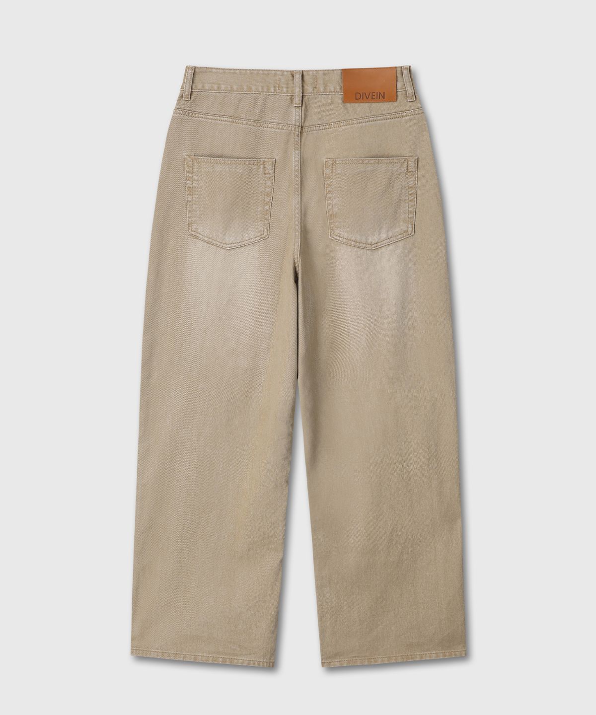 다이브인(DIVEIN) LOOSED WIDE DENIM PANTS (BEIGE)