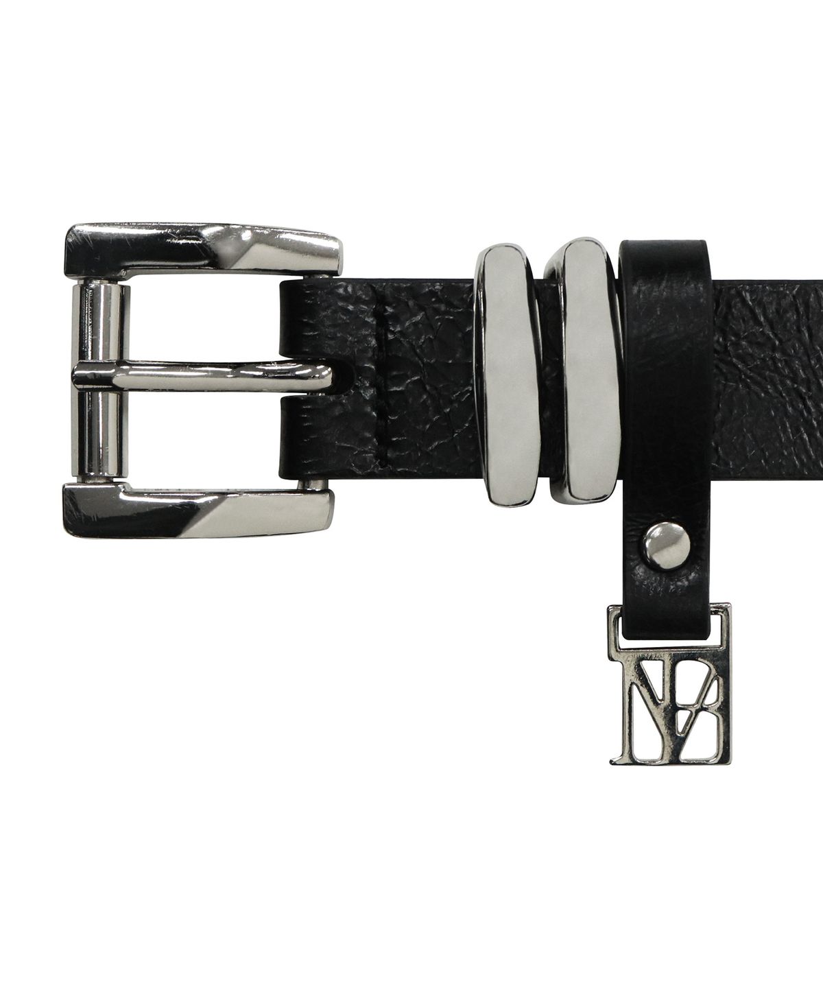 트리밍버드(TREEMINGBIRD) Minimal Cowhide Leather Belt [ Black ]