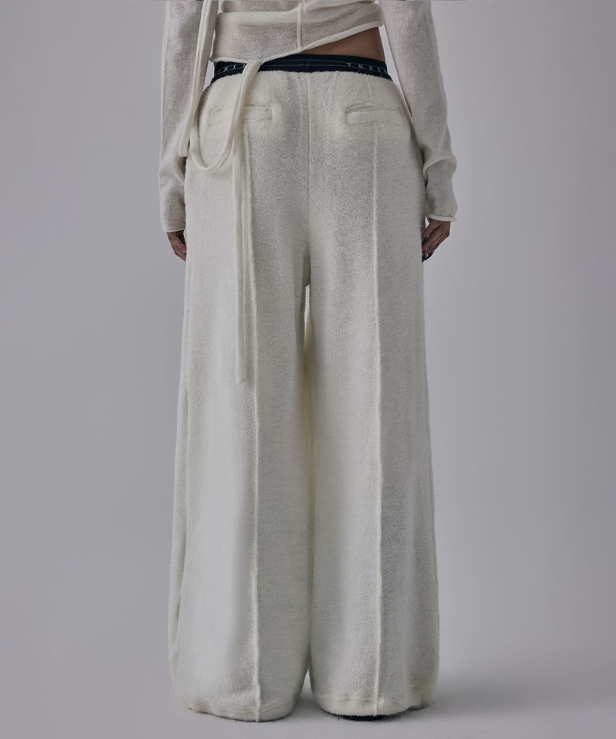 트리밍버드(TREEMINGBIRD) Banding Terry Pants [ Ivory ]
