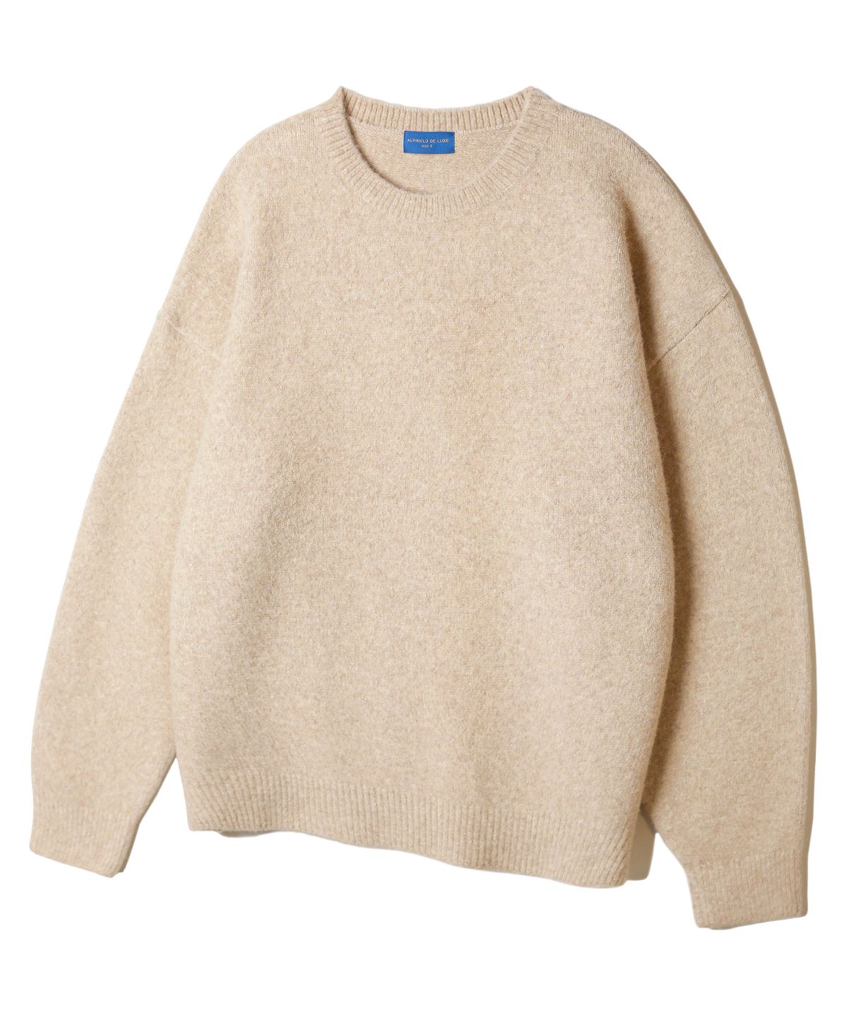 앨빈클로(ALVINCLO) [DE LUXE] 울 혼방 데일리 보카시 라운드 니트 DLX1514 (3 COLOR)