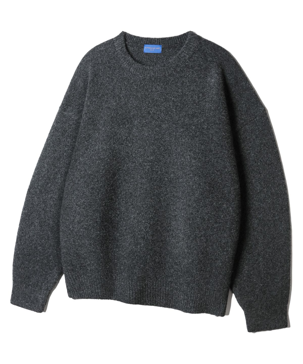 앨빈클로(ALVINCLO) [DE LUXE] 울 혼방 데일리 보카시 라운드 니트 DLX1514 (3 COLOR)
