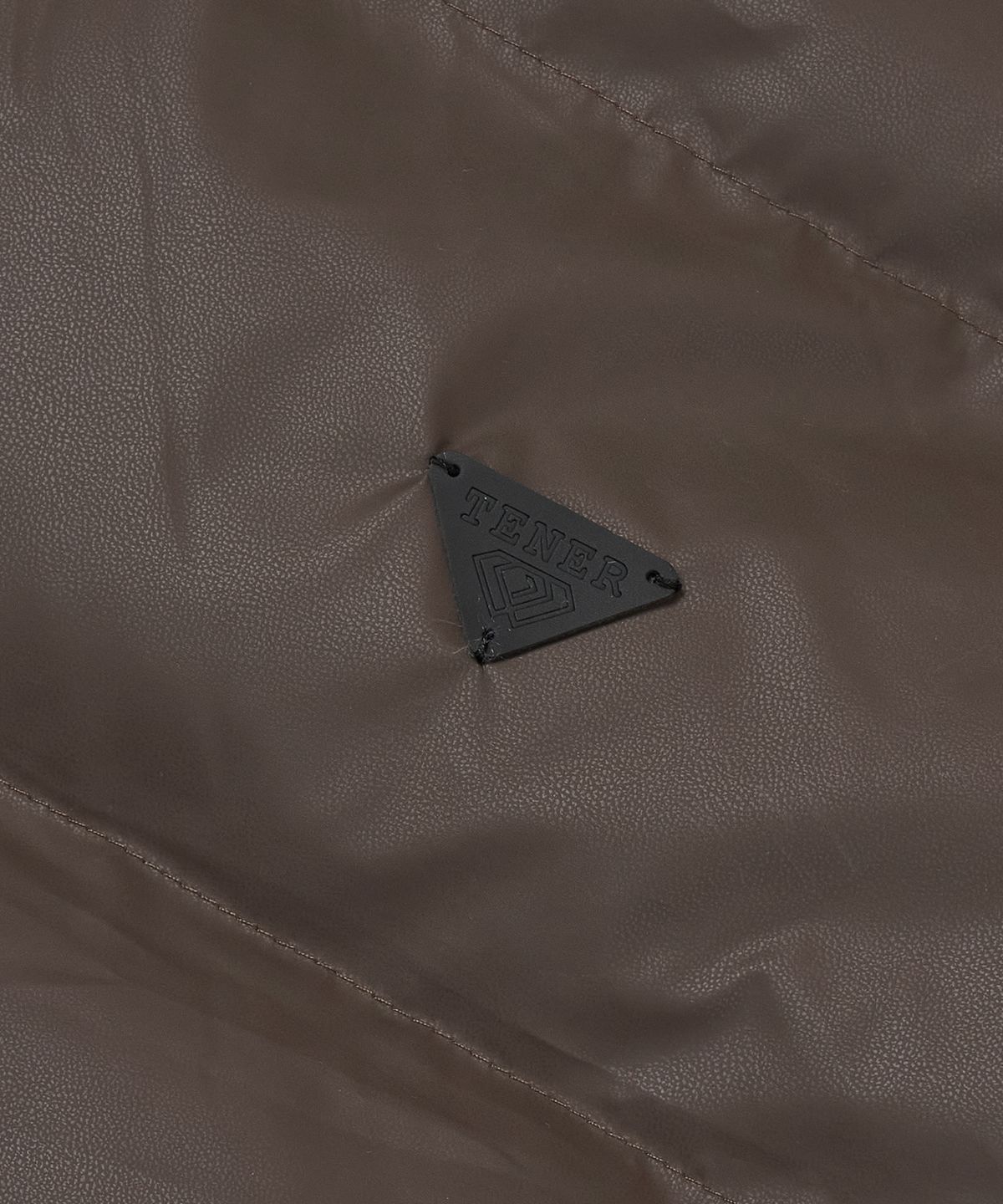 테네르(TENER) Patch Leather Padded-Brown