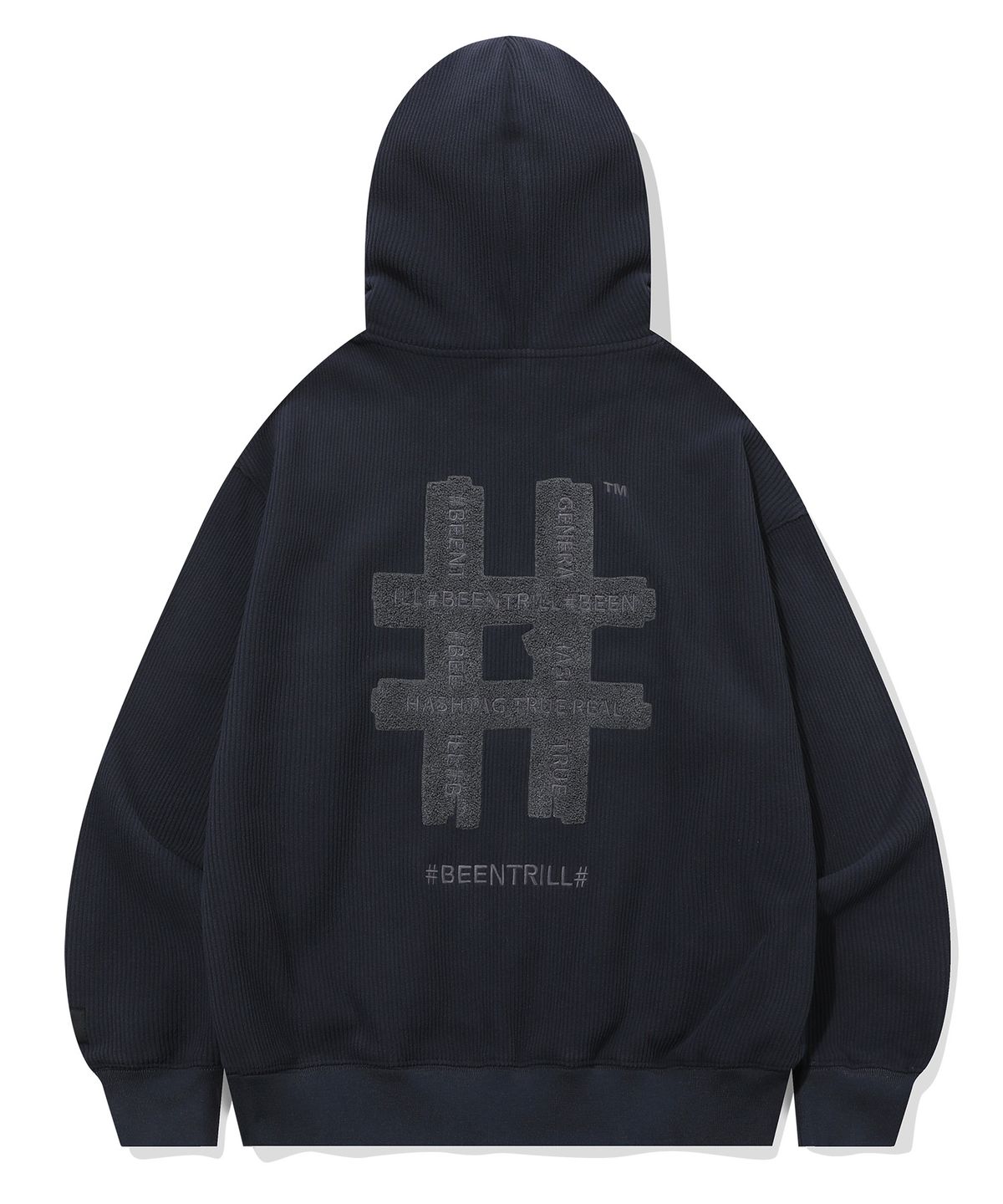 빈트릴(BEENTRILL) 코듀로이 플리스 후드 집업(라이트 인디고)
