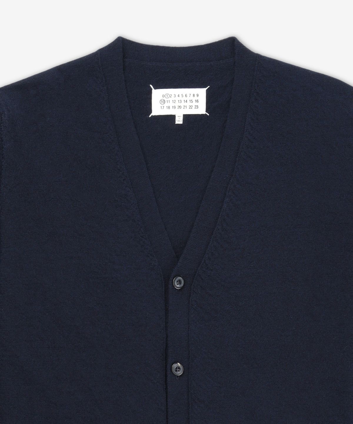 메종 마르지엘라(MAISON MARGIELA) 4 스티치 울 가디건 - 다크 블루 / S50HP0027M13098524M