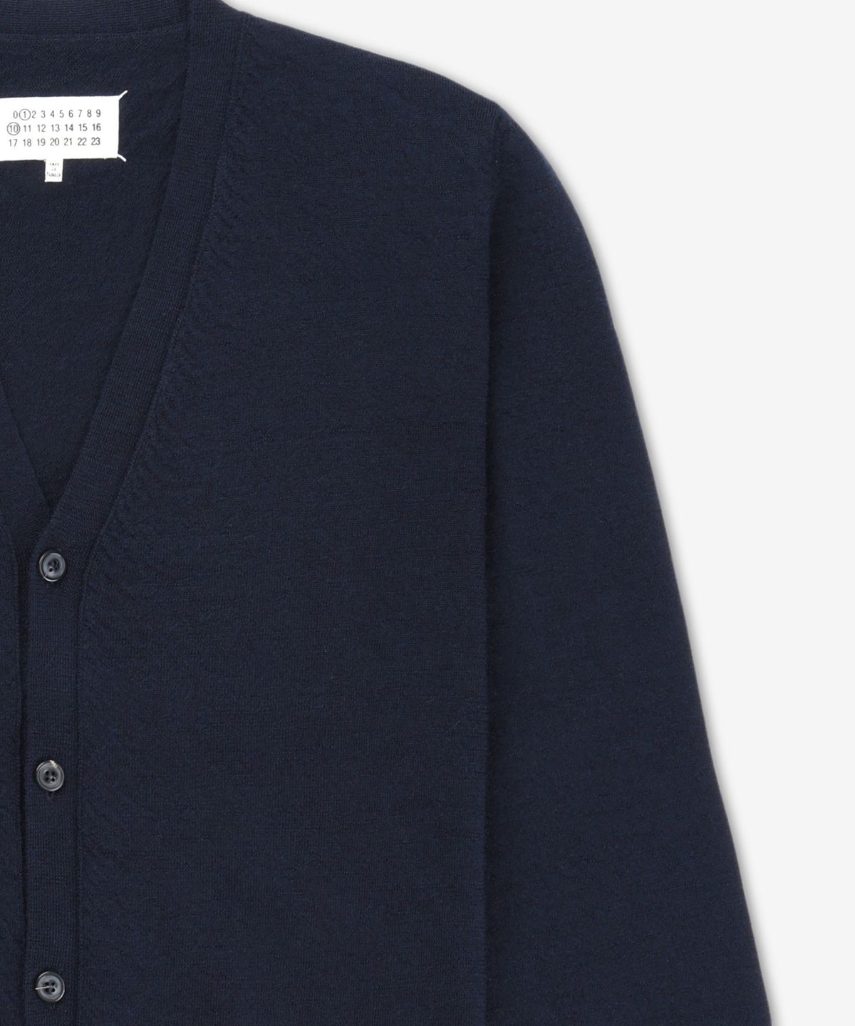 메종 마르지엘라(MAISON MARGIELA) 4 스티치 울 가디건 - 다크 블루 / S50HP0027M13098524M