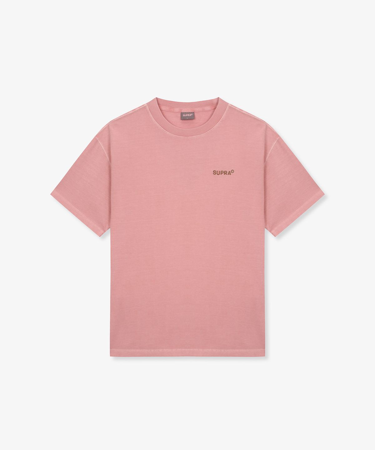 수프라(SUPRA) 가먼트다잉 반팔 티셔츠(PINK)