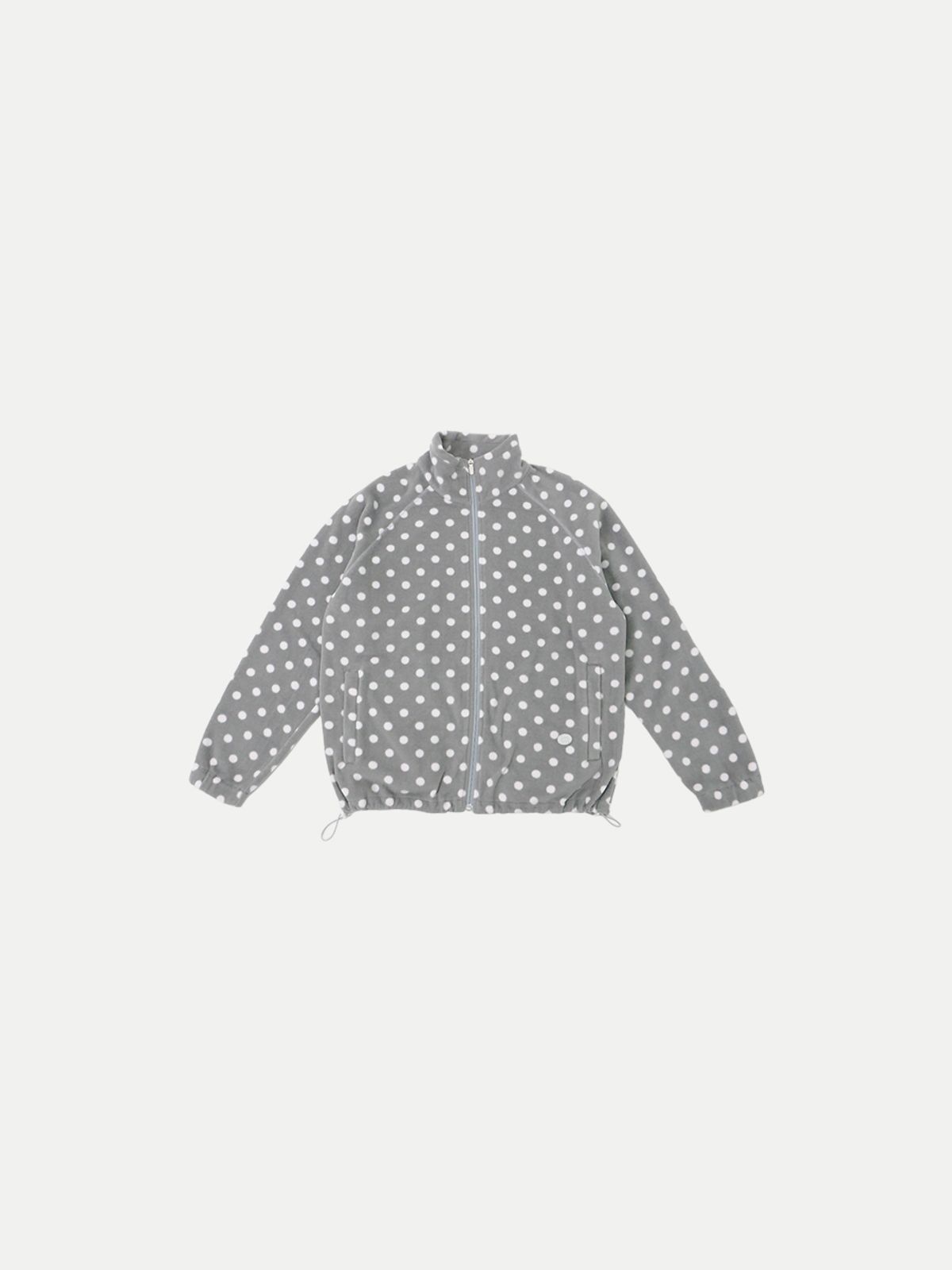 콜로신스(COLOCYNTH) TeddyBear Love Winter Fleece Zip-Up Gray Dot