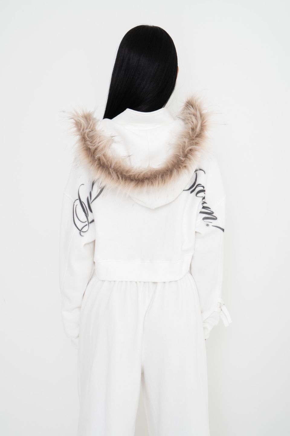 MUSINSA | 2000ARCHIVES LUXURY IS A DREAM HOODIE ZIP UP (IVORY)