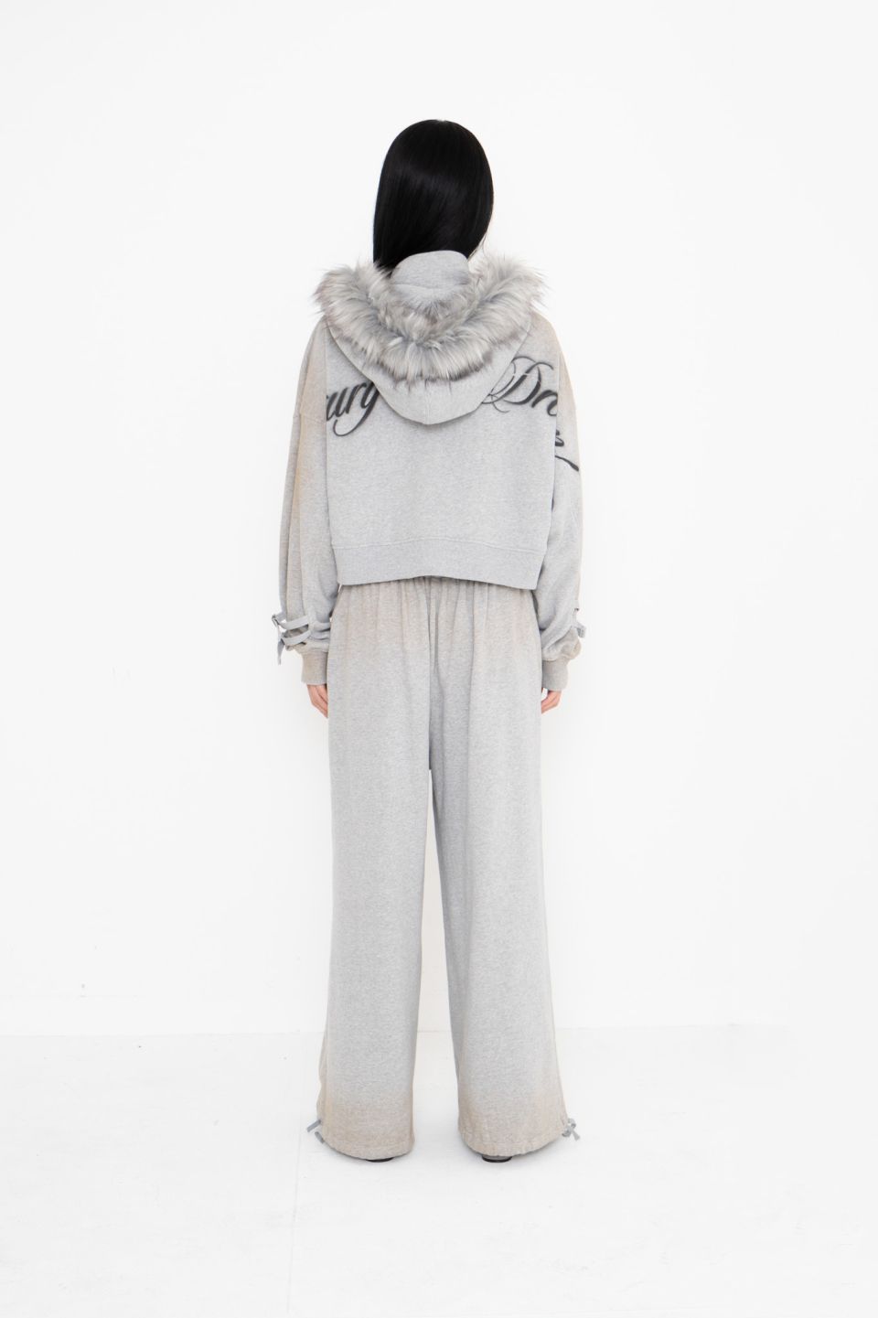 MUSINSA | 2000ARCHIVES LUXURY IS A DREAM HOODIE ZIP UP (MELANGE GREY)