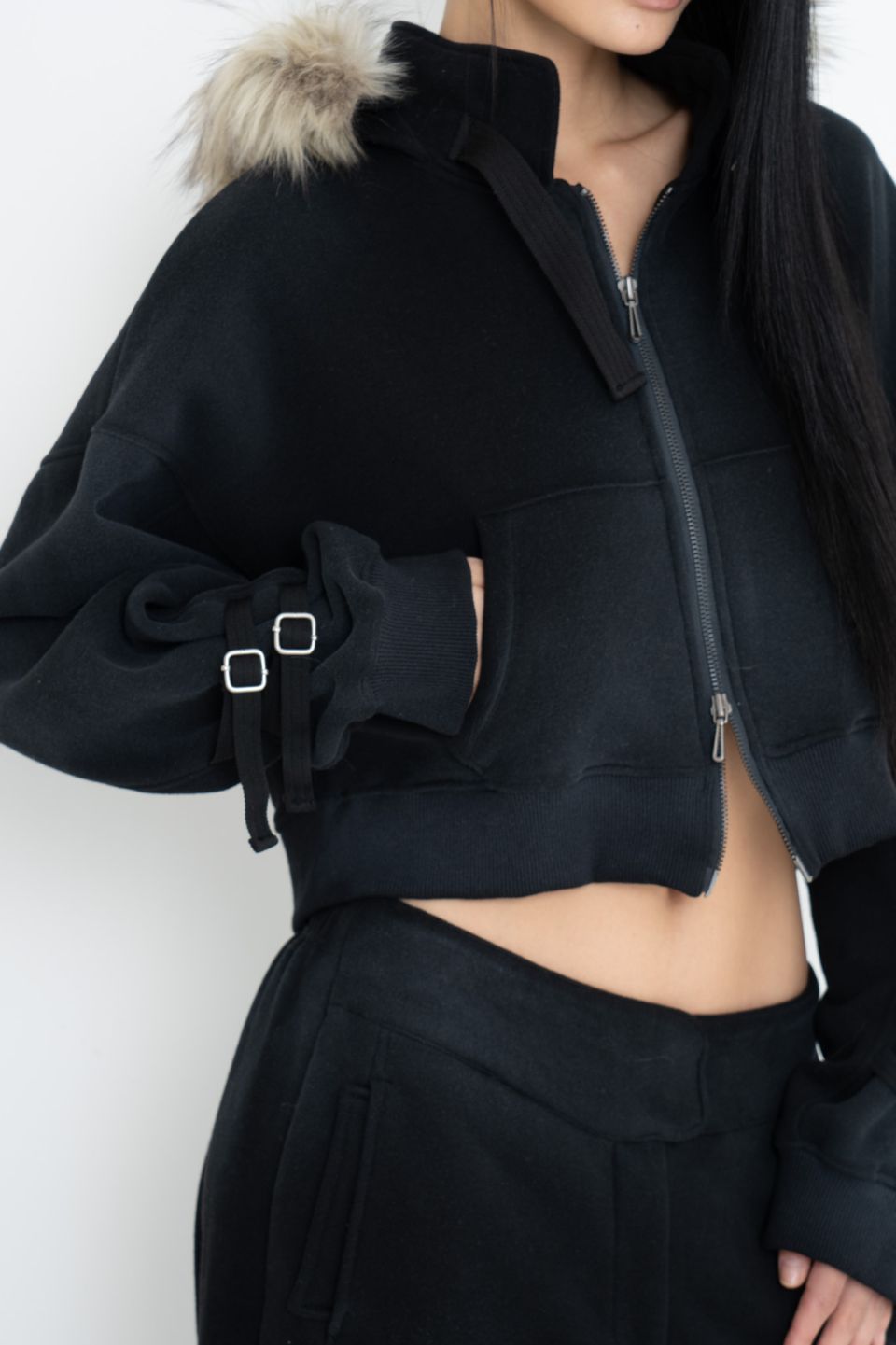 MUSINSA公式 | 2000ARCHIVES LUXURY IS A DREAM HOODIE ZIP UP (BLACK)