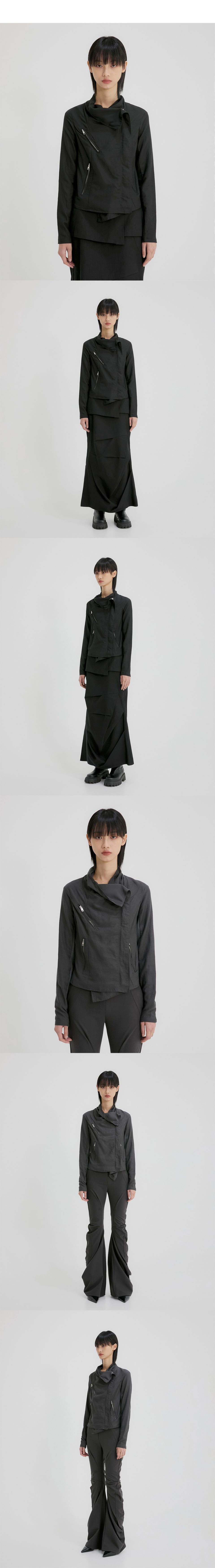 ジャケット・アウター FLAREUP / Asymmetrical Biker Jacket ジャケット・アウター FLAREUP / Asymmetrical Biker Jacket