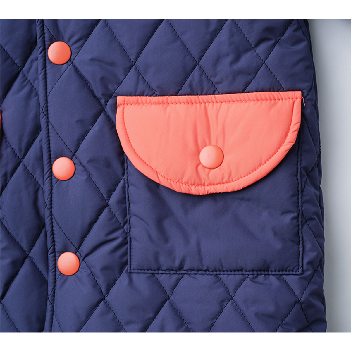 라메종드도도(LA MAISON DE DODO) WIlliam Puffer Long Jacket ( Navy / Smashed Pumpkin )_ 남아용 롱패딩