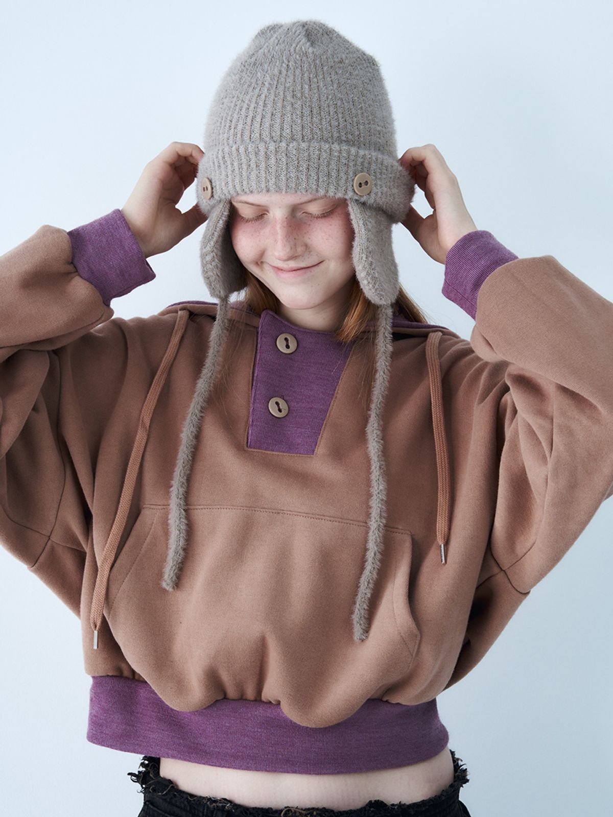 쎄쎄쎄(SETSETSET) DEN THICK HOODIE (CAMEL)